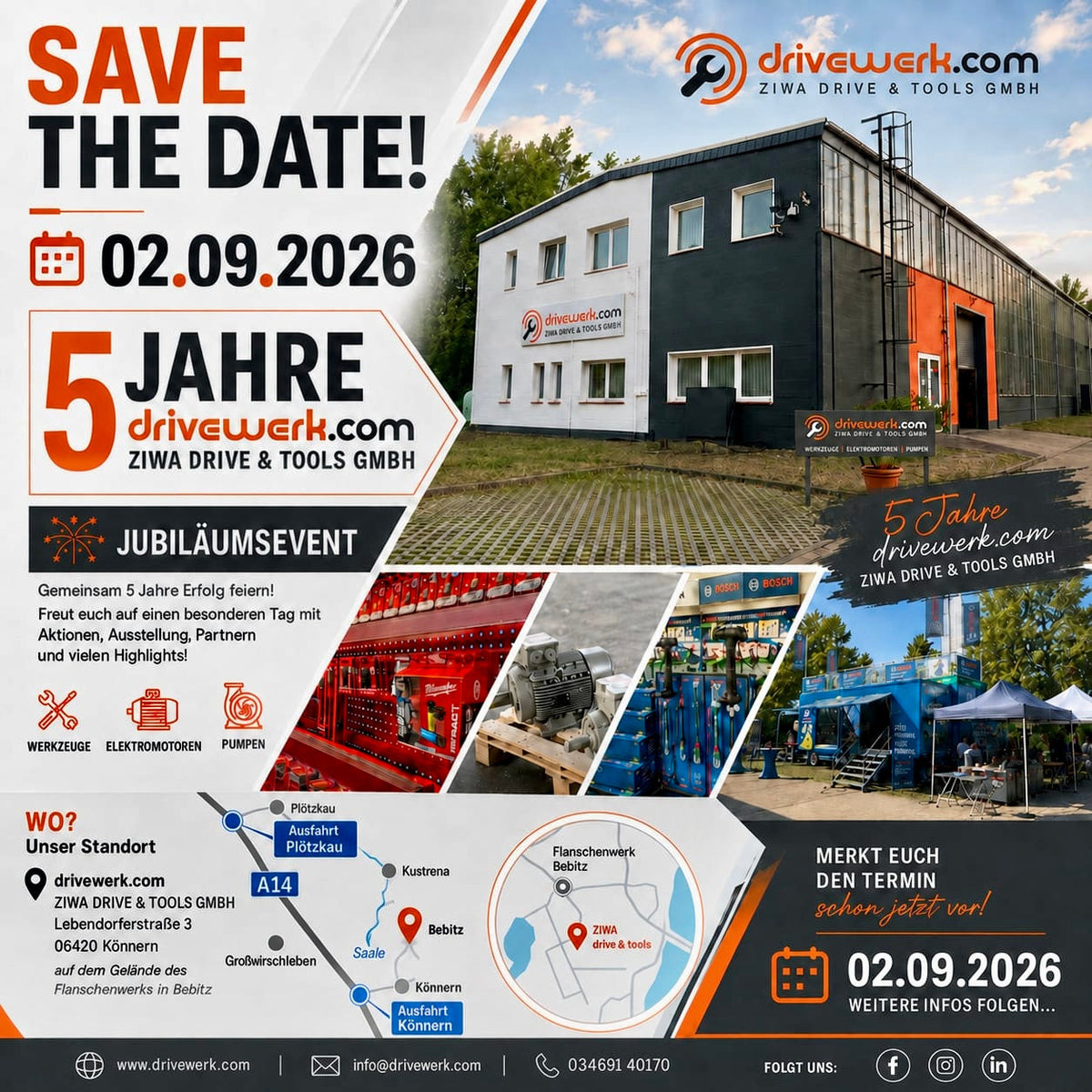 5 Jahre drivewerk.com – Save the Date für unser Jubiläumsevent am 02.09.2026