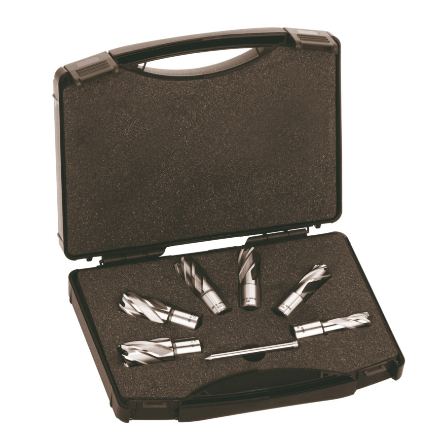 Milwaukee HSS Kernlochbohrer kurz 14-24 mm Set in Kassette (4932372533)