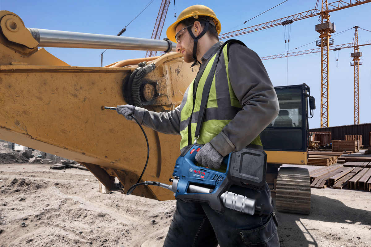 Bosch Professional GFP 18V-10 Akku-Fettpresse ohne Akku/Lader in XL-Boxx (06019N6001)