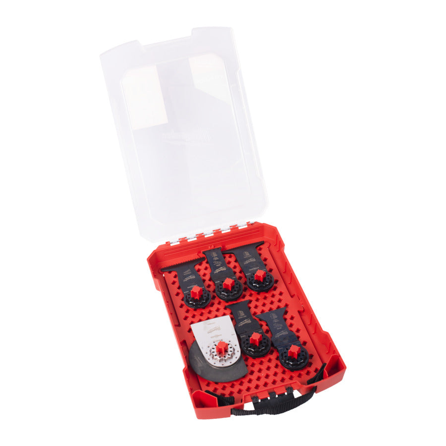 Milwaukee Multitool Universal Zubehörset Starlock Tauchsägeblatt / Segmentsägeblatt / Spachtel 11 tlg (48906090)