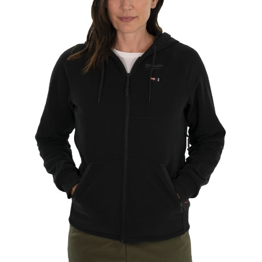 Milwaukee M12 HHLBL1-0 12 V Akku-Heiz-Kapuzenpullover Hoodie Damen schwarz