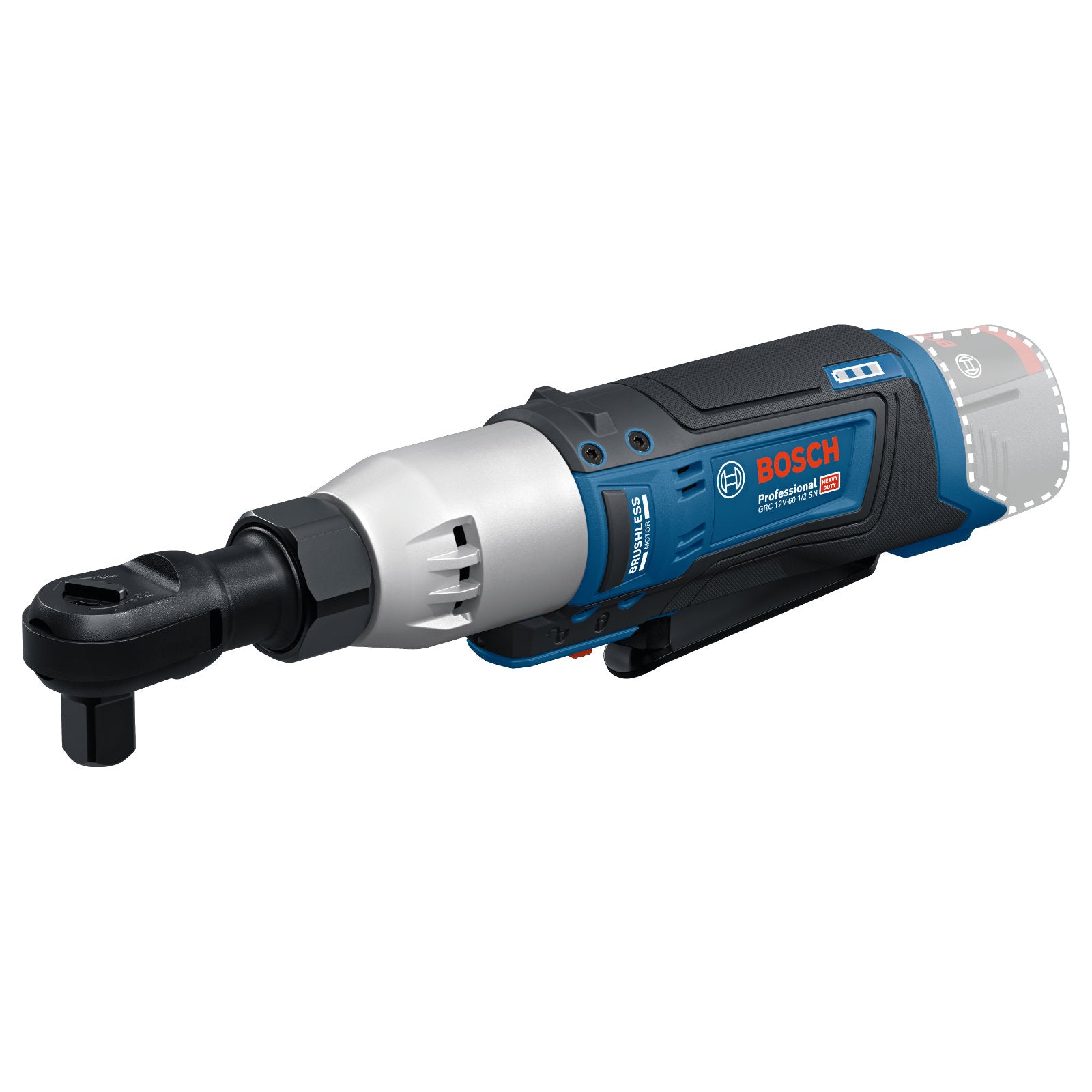 Bosch Akku-Ratschenschrauber GRC 12V-60 1/2 SN (12V, 60 Nm, 1/2", 230 min-1, Solo im Karton)