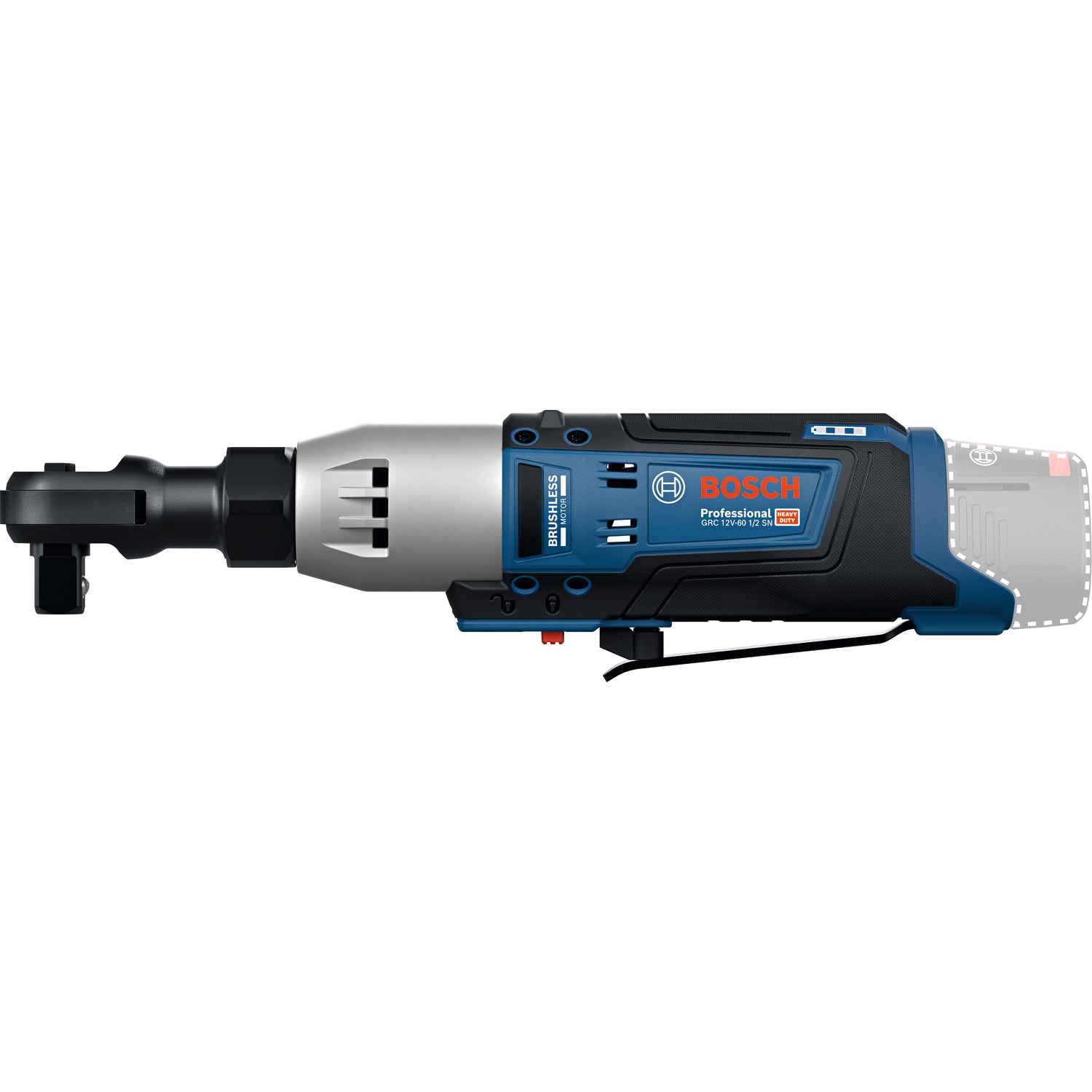 Bosch Akku-Ratschenschrauber GRC 12V-60 1/2 SN (12V, 60 Nm, 1/2", 230 min-1, Solo im Karton)