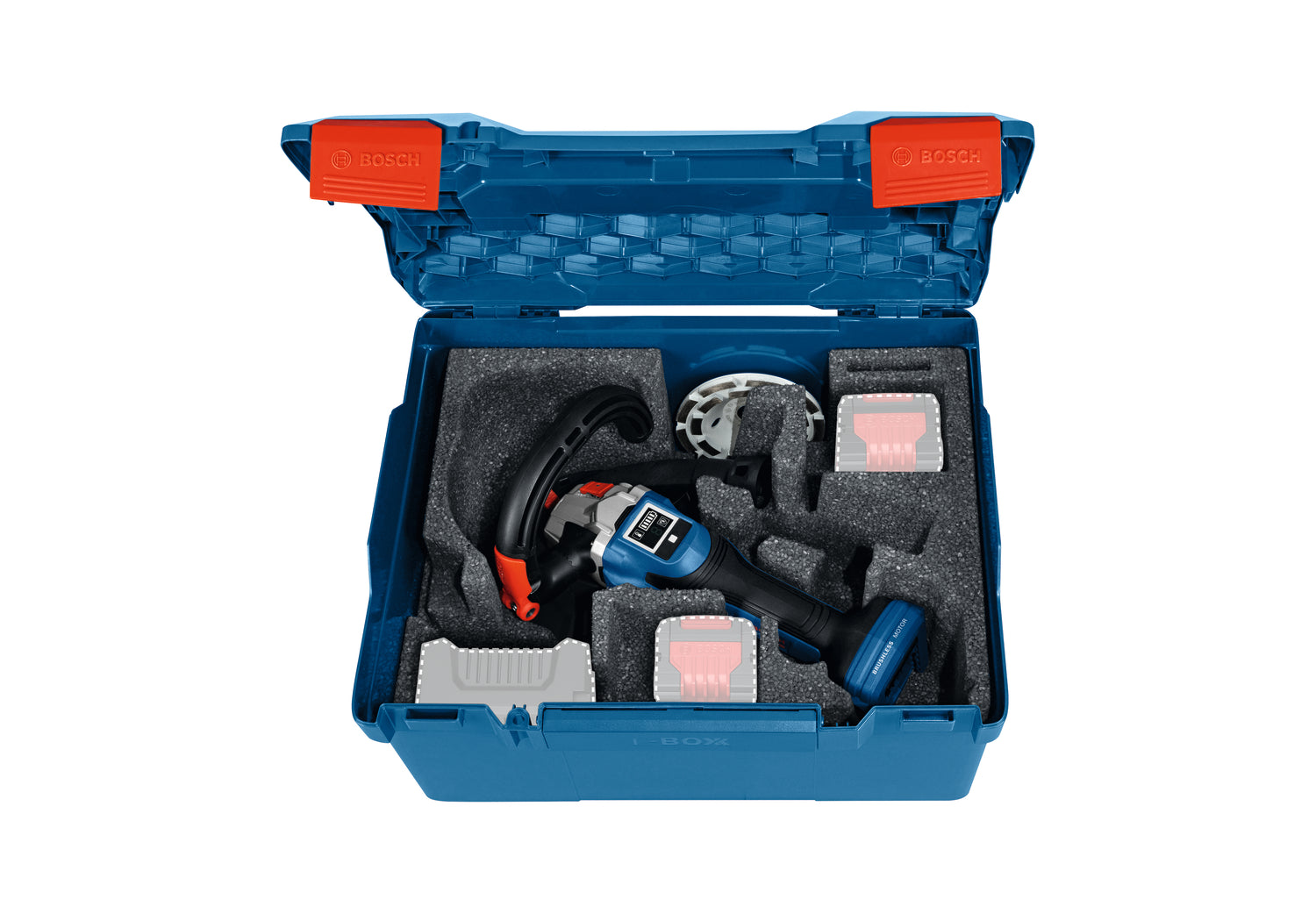 Bosch Akku-Betonschleifer GBR 18V-15 S (125 mm, Solo, inkl. Diamant-Topfscheibe in L-BOXX 238)