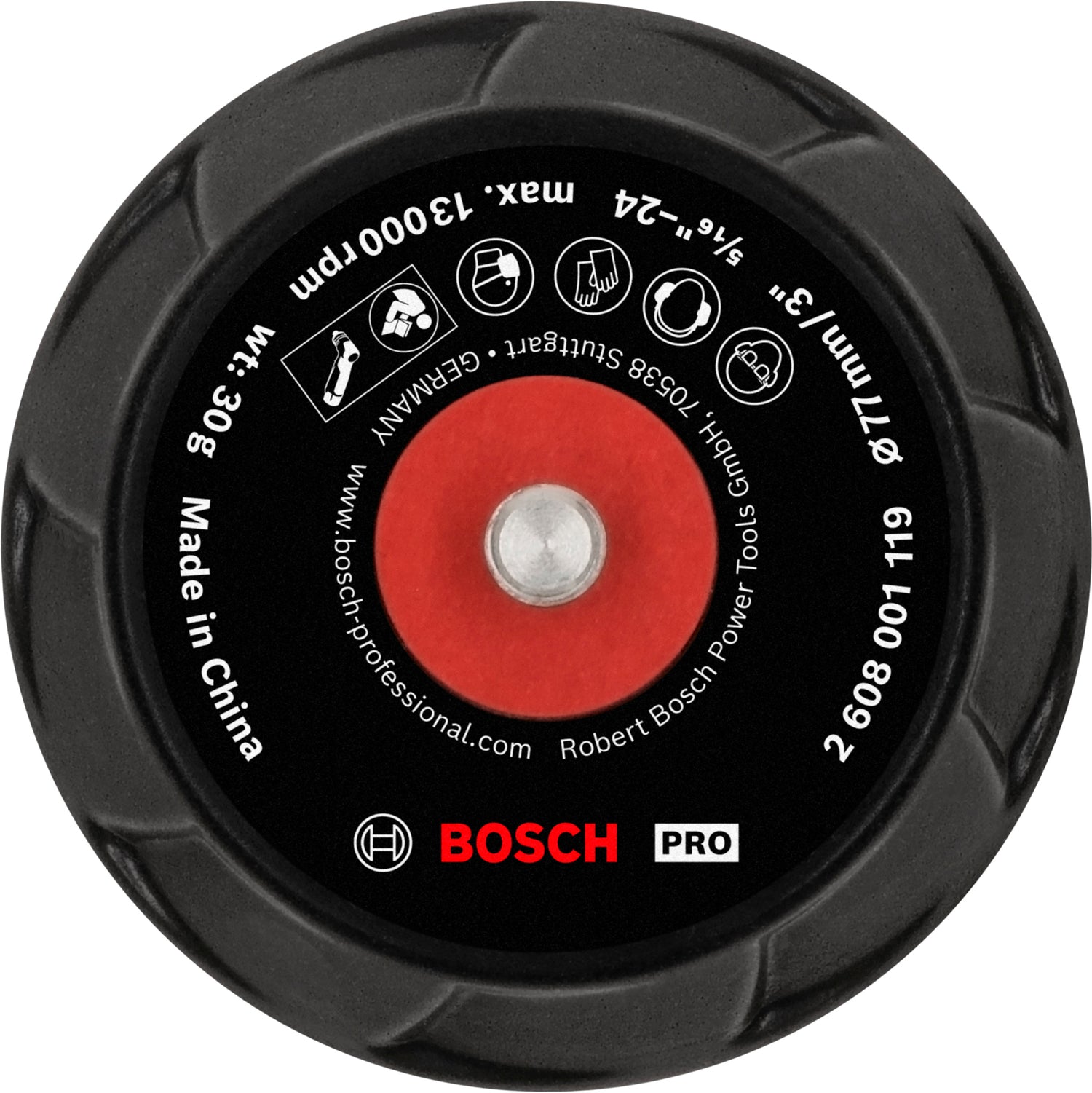 Bosch PRO Schleifteller Ø 77 mm mit Klett (5/16"-24, mittel, passend für GEX / GPO / GPX 12V-77)