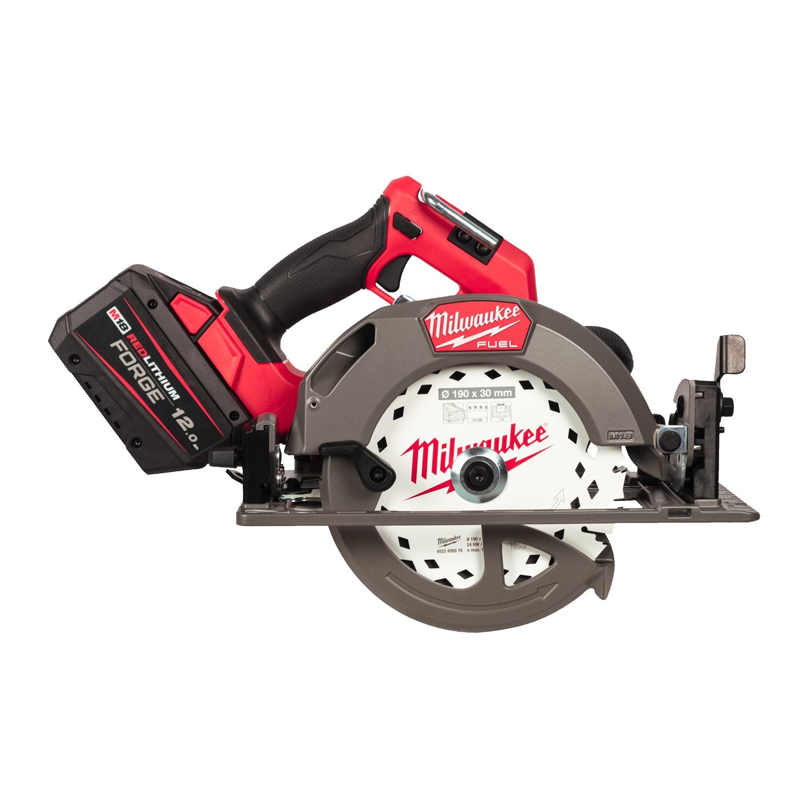 Milwaukee M18 FCS66GR3-121C Akku-Kreissäge (68 mm Schnitttiefe, inkl. 12 Ah FORGE Akku, 190 mm Sägeblatt, im Koffer)