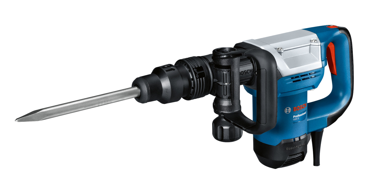 Bosch Schlaghammer GSH 5 (SDS max, 7.5 J, 1100 W, inkl. Spitzmeißel im Koffer)
