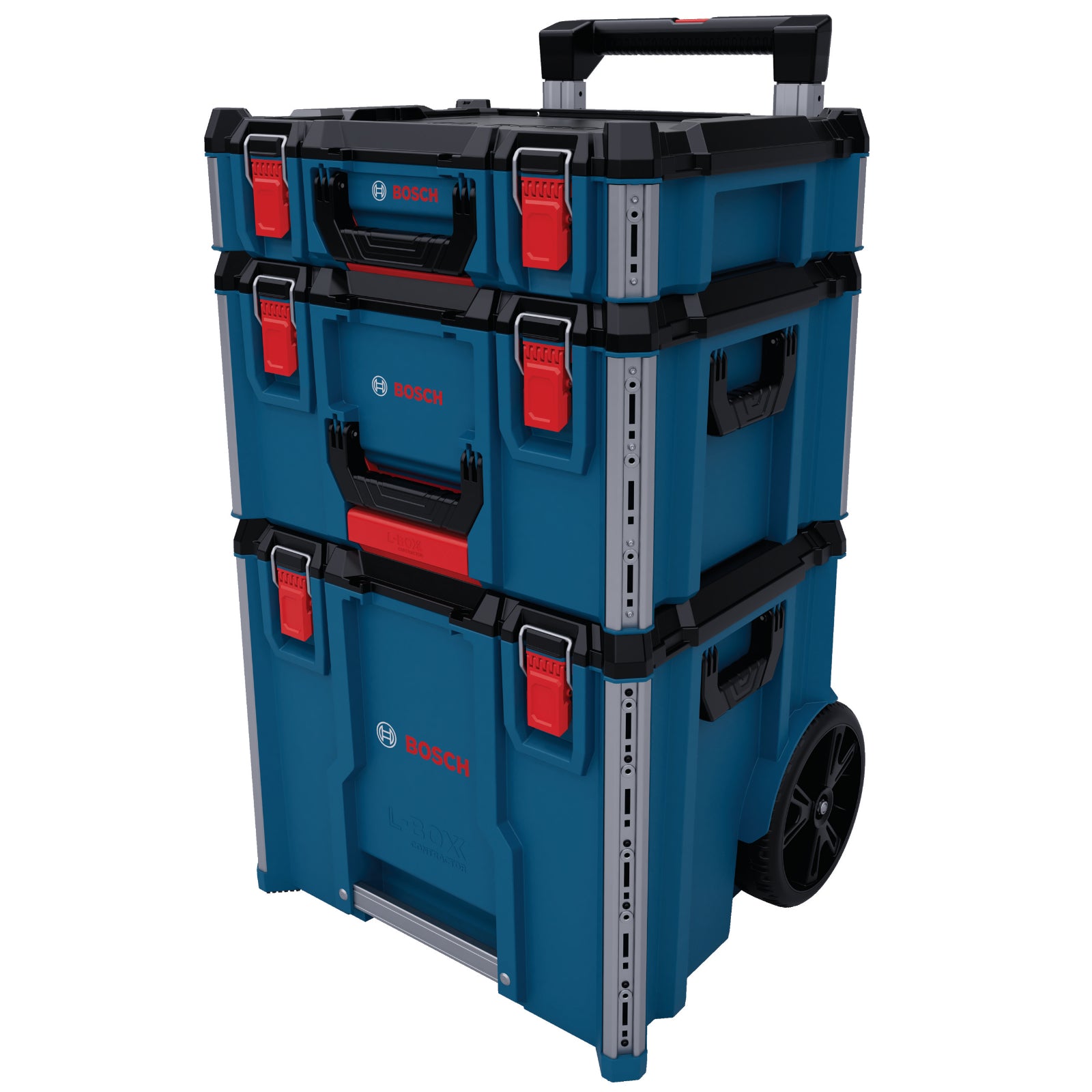 Bosch L-BOXX Contractor Set 3 (Trolley 476, Koffer 322, Koffer 170, Koffersystem, Mobiles Aufbewahrungssystem)