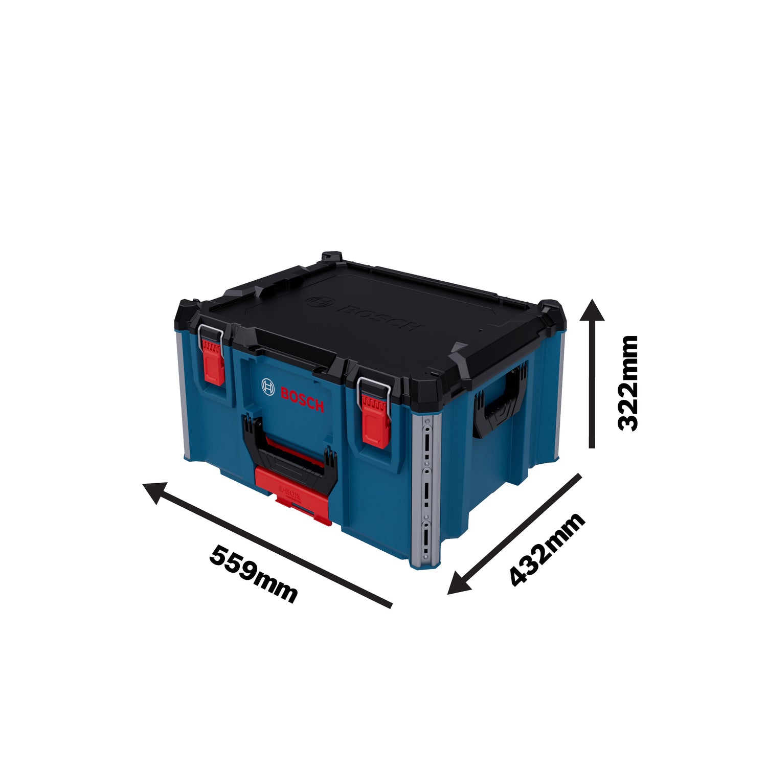 Bosch L-BOXX Contractor Set 3 (Trolley 476, Koffer 322, Koffer 170, Koffersystem, Mobiles Aufbewahrungssystem)