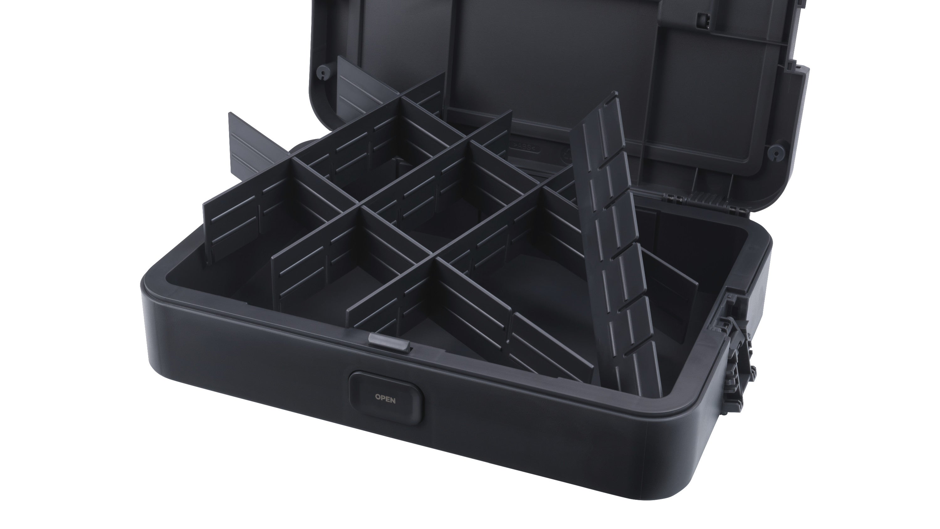 Dremel BOX (Individuell anpassbarer Organizer, 6 Trennwände, Zubehörhalter, Stapelbarer Koffer, DMB1J)