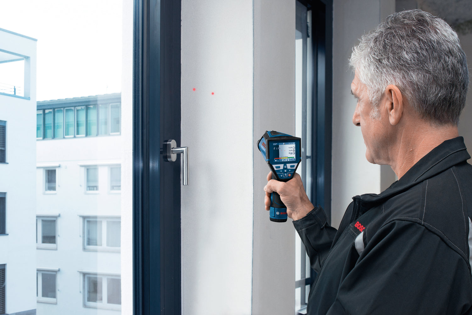 Bosch Thermodetektor GIS 1000 C (Messbereich: -40 °C bis +1000 °C, App-Funktion, inkl. 1 x 2,0 Ah Akku in L-BOXX 136)