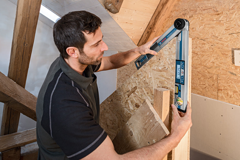 Bosch Winkelmesser GAM 220 MF (Schenkellänge: 40 cm, Messbereich: 0° - 220°, Ermittlung von Gehrungswinkeln)