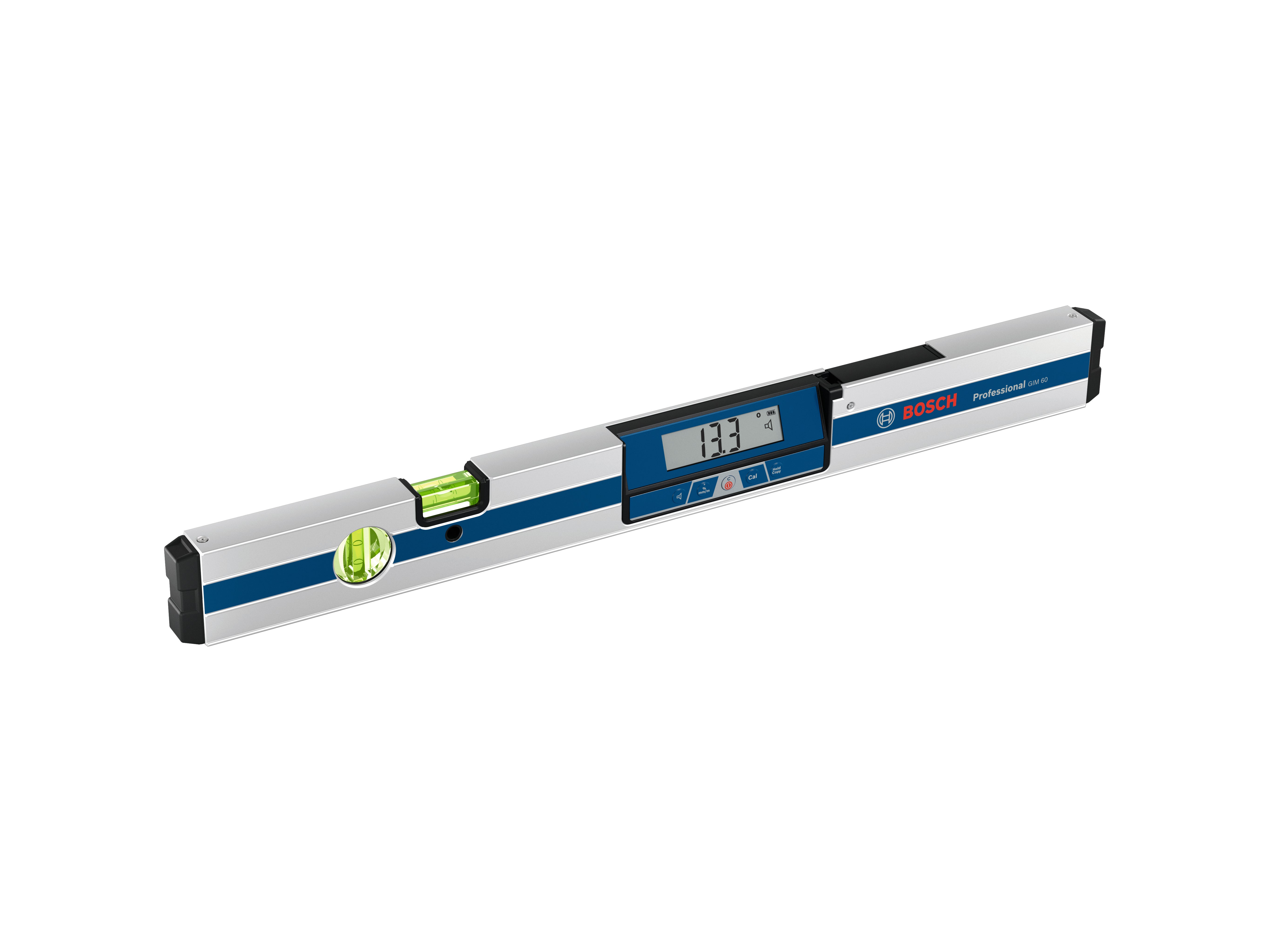 Bosch Digitaler Neigungsmesser GIM 60 (Messbereich: 0° - 360° (4 x 90°), Länge: 60 cm, inkl. Batterien)