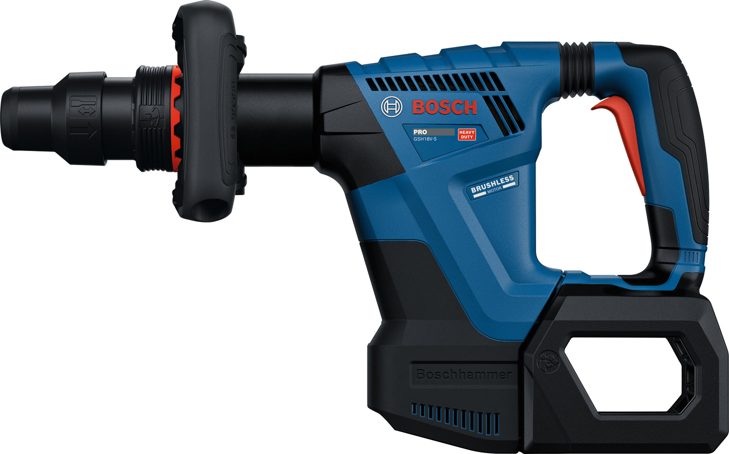 Bosch Akku-Schlaghammer GSH 18V-5 (Solo in XL-BOXX, SDS max Abbruchhammer, 8,5 J Schlagenergie)