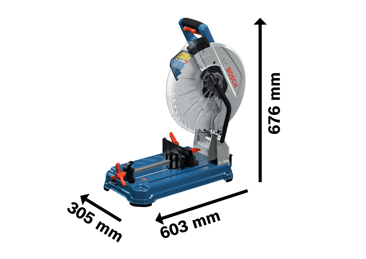 Bosch Akku-Metalltrennsäge GCD 18V-355 (Sägeblatt-Ø: 355 mm, Schnittkapazität: 127 mm vertikal & 194 mm horizontal, Solo)