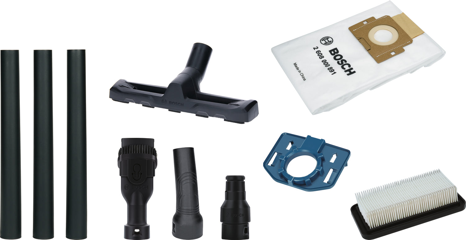 Bosch Allzwecksauger GAS 12-40 MA (M-Klasse, automatische Filterreinigung AFC, 1200 W, inkl. Filter, Schlauch, Adapter, Düsen)