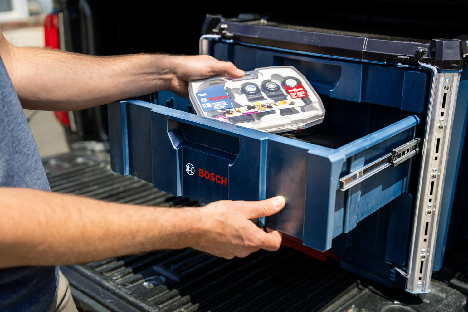 Bosch L-BOXX Contractor Drawer 3 (Koffer mit Schubladen, 432 x 559 x 476 mm, volle Kompatibilität mit L-BOXX & ProClick System)