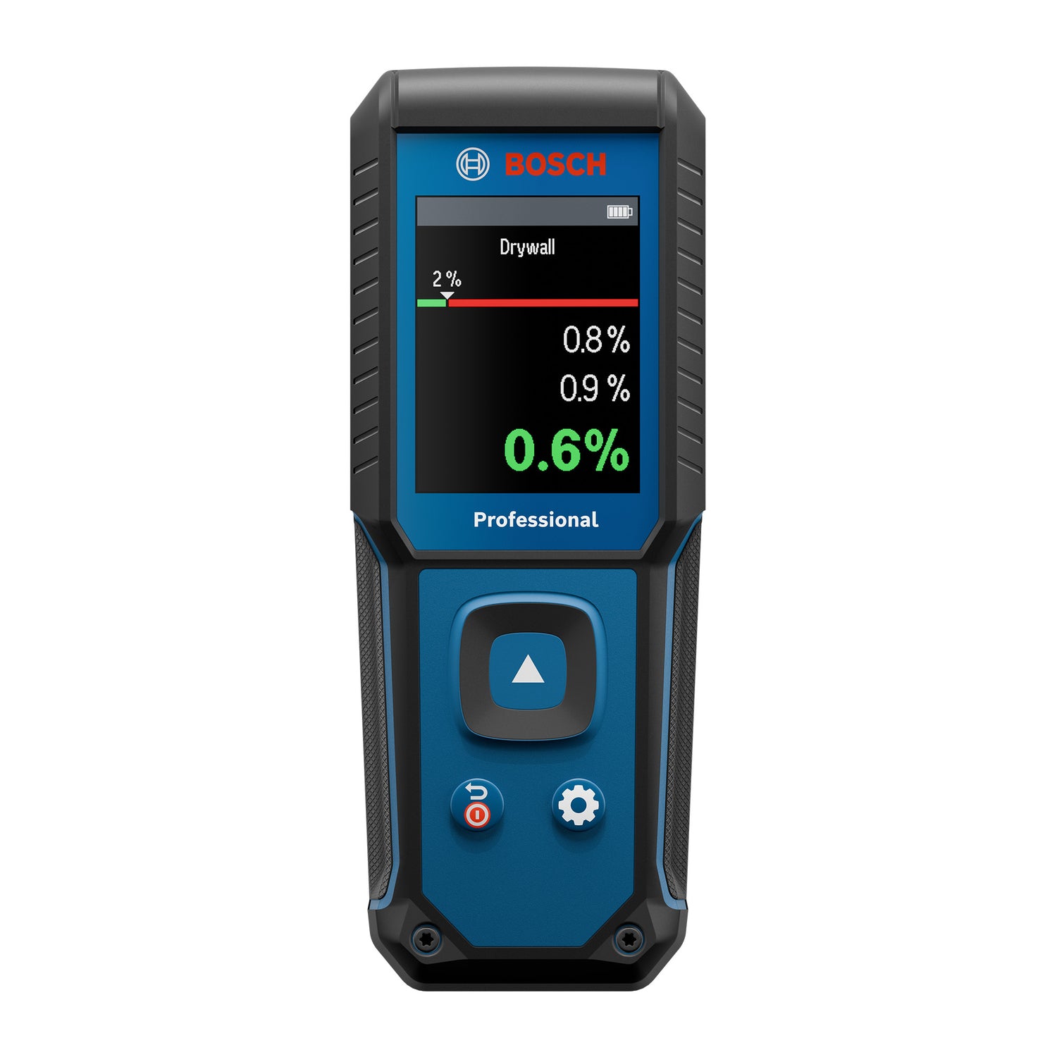 Bosch Feuchtemessgerät GMM 1-15 (misst 37 Holzarten und 10 Baustoffe, nicht-invasiv, IP 65, inkl. Batterien & Tasche)