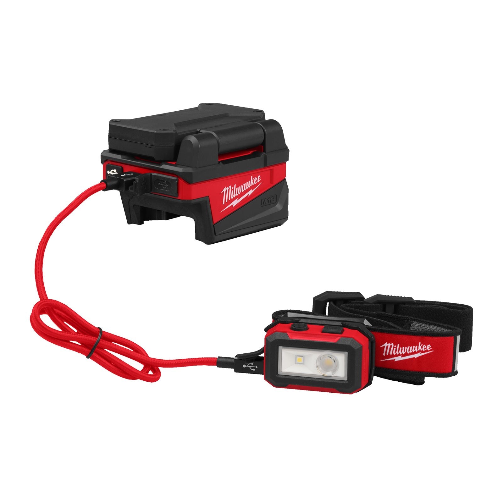 Milwaukee M18 ALIS-0 Akku-Bauleuchte (1000 Lumen, 300° horizontale & 180° vertikale Beweglichkeit, bis zu 110 h Laufzeit, ohne Akku)