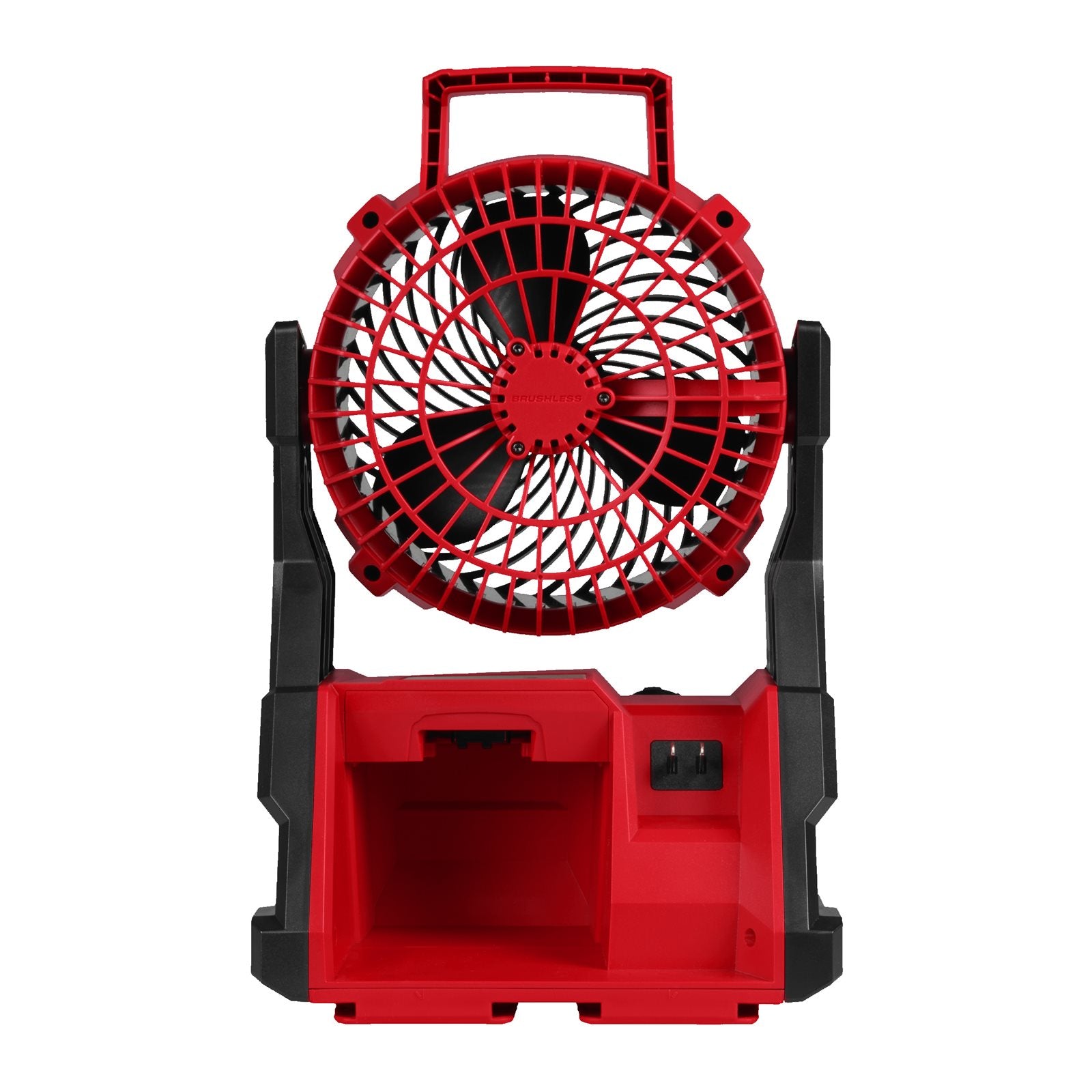 Milwaukee M18 AFG2-0 Akku-Hybrid-Ventilator (Luftstrom: 1.444 m³/h, Kabel & Akku kompatibel, PACKOUT, ohne Akku)