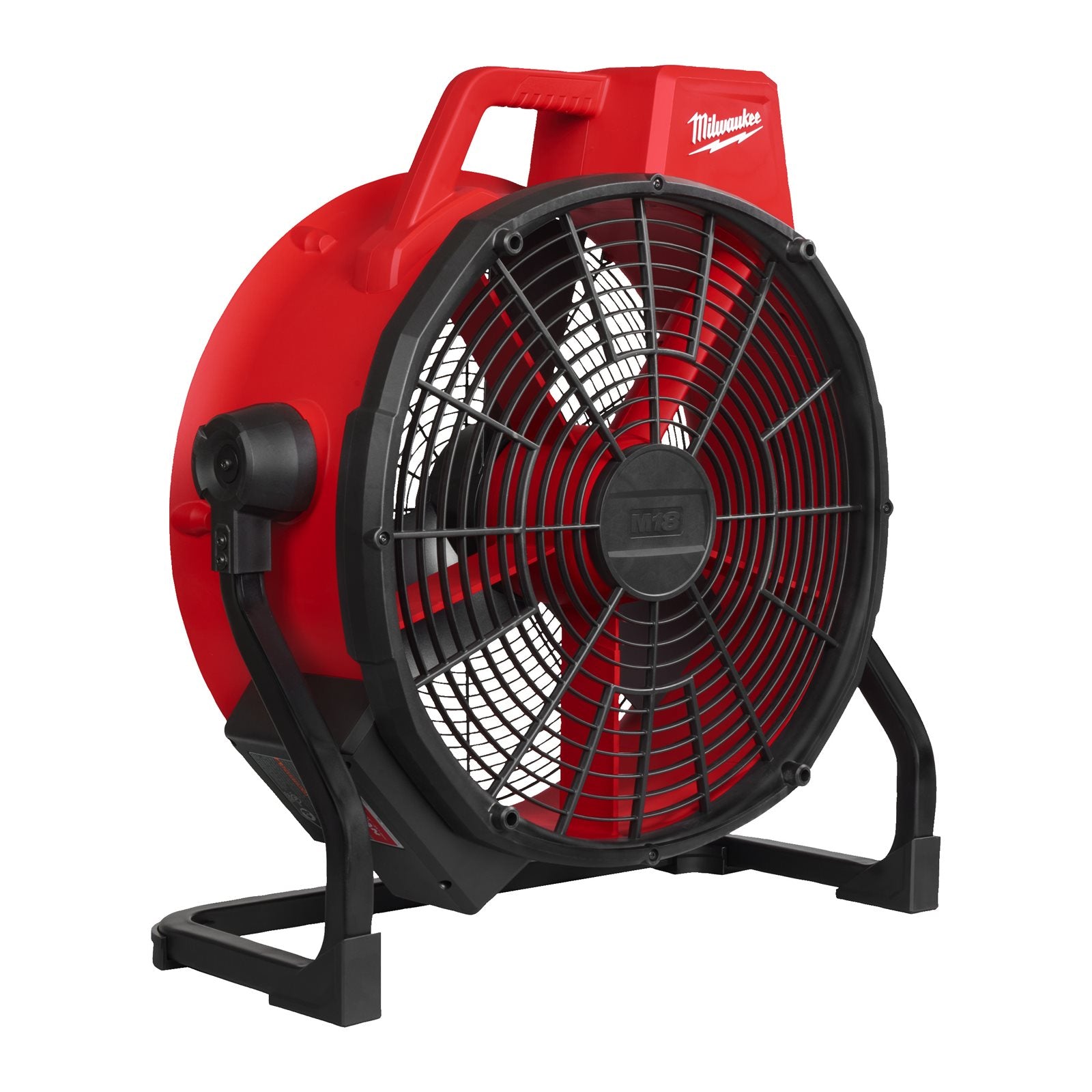 Milwaukee M18 ARFHP-0 Akku-Hybrid-Ventilator (Luftstrom: 5.775 m³/h, Kabel & Akku kompatibel, bis 9 h Laufzeit mit 5 Ah, ohne Akku)