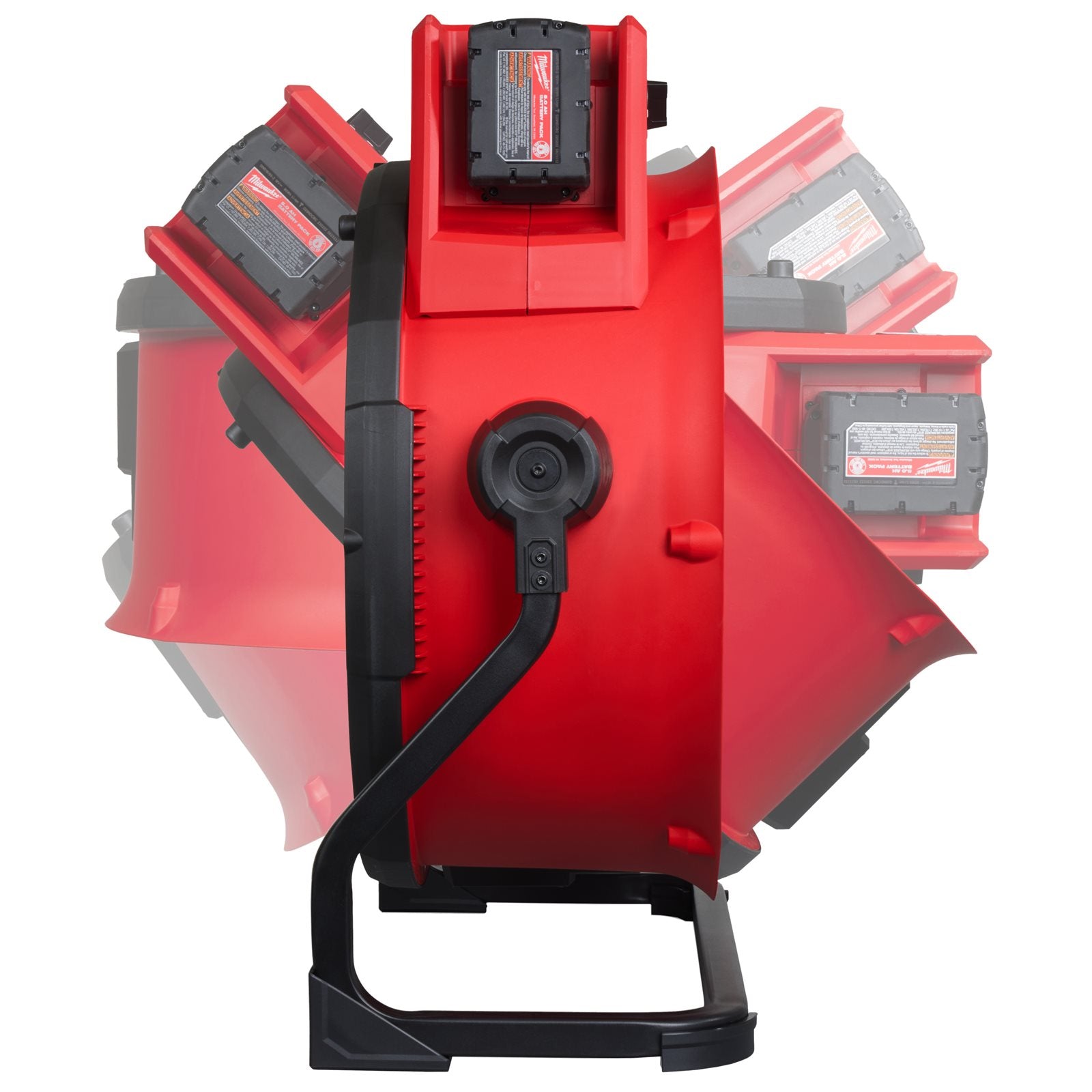 Milwaukee M18 ARFHP-0 Akku-Hybrid-Ventilator (Luftstrom: 5.775 m³/h, Kabel & Akku kompatibel, bis 9 h Laufzeit mit 5 Ah, ohne Akku)