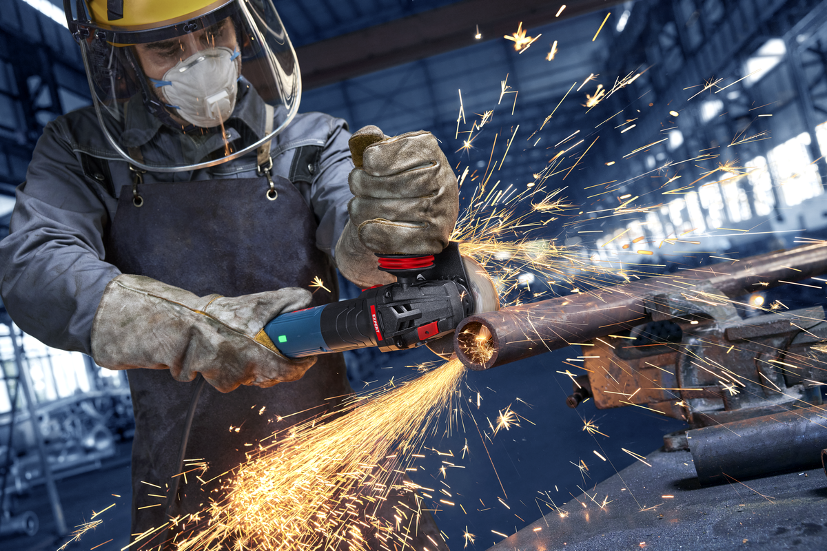 Bosch EXPERT Winkelschleifer EXWS20-125SB (Scheiben-Ø: 125 mm, 2000 W, Drehzahl: 2800-10500 U/min)