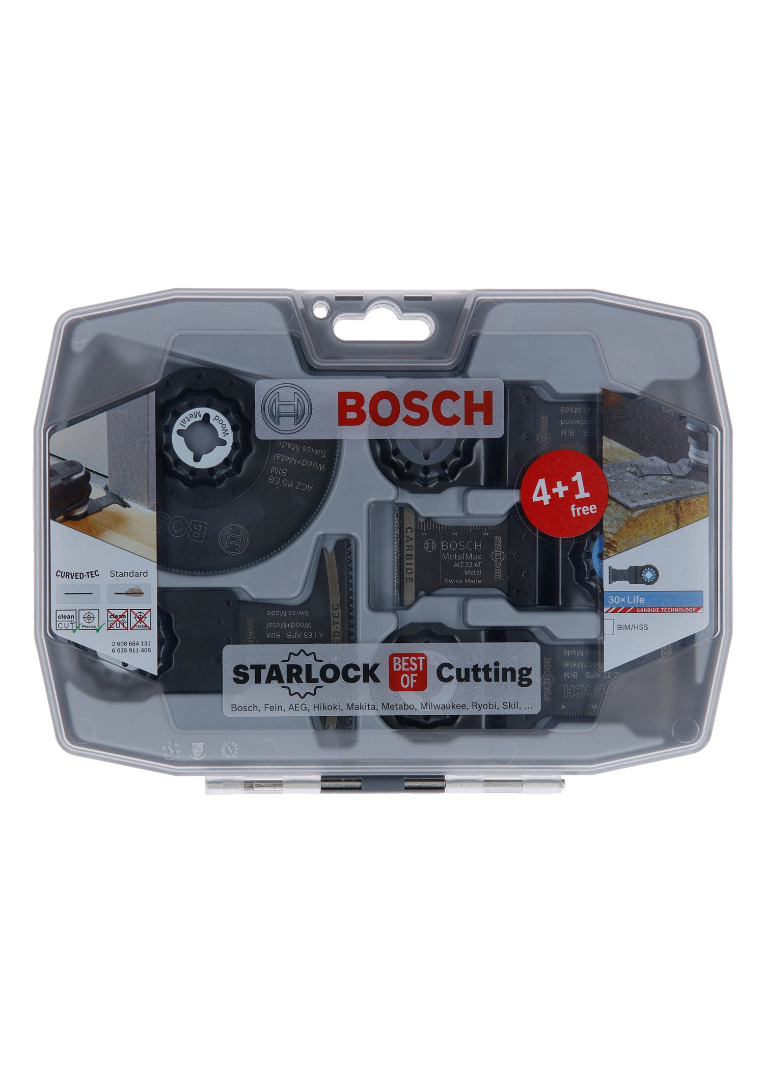 Bosch Starlock Best of Cutting Set 5-tlg. (Holz & Metall, AIZ 32 AT, AIZ 32 BSPB, AIZ 32 APB, AII 65 APB, ACZ 85 EB)