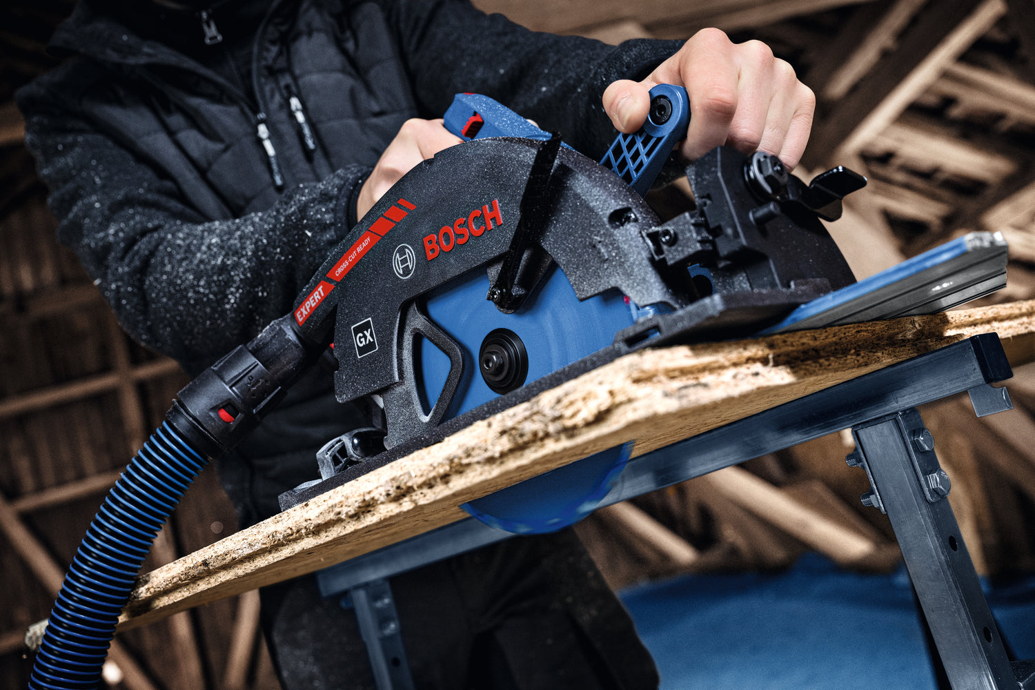 Bosch EXPERT Akku-Kreissäge EXKS18V-68GX (Sägeblatt-Ø: 190 mm, Drehzahl: 2.500 - 5.000 U/min, ohne Akku in L-BOXX 238)