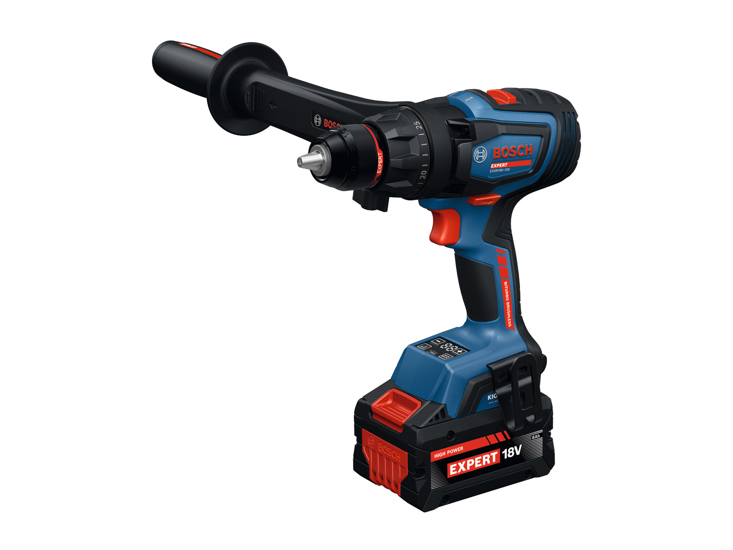 Bosch EXPERT Akku-Bohrschrauber EXSR18V-150 (Drehmoment: 150 Nm, 13 mm Bohrfutter, inkl. 2 x 8,0 Ah & 1 x 5,5 Ah Akku in L-BOXX 136)