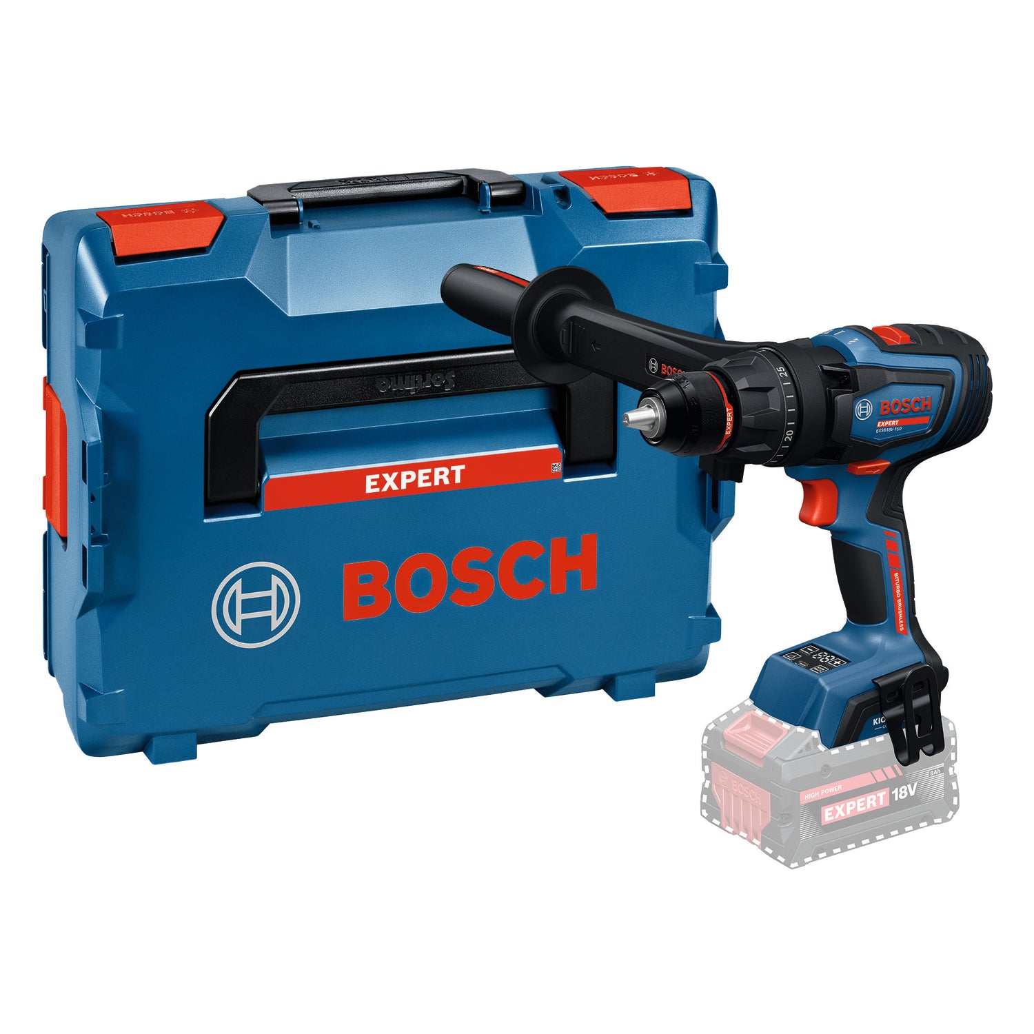 Bosch EXPERT Akku-Schlagbohrschrauber EXSB18V-150 (Drehmoment: 150 Nm, 13 mm Bohrfutter, ohne Akku in L-BOXX 136)
