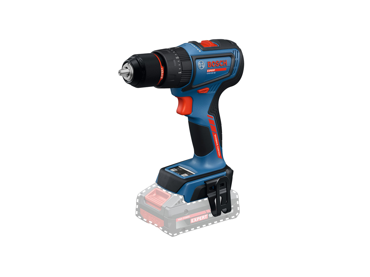 Bosch EXPERT Akku-Schlagbohrschrauber EXSB18V-90 (Drehmoment: 36/65 Nm, 13 mm Bohrfutter, ohne Akku in L-BOXX 136)