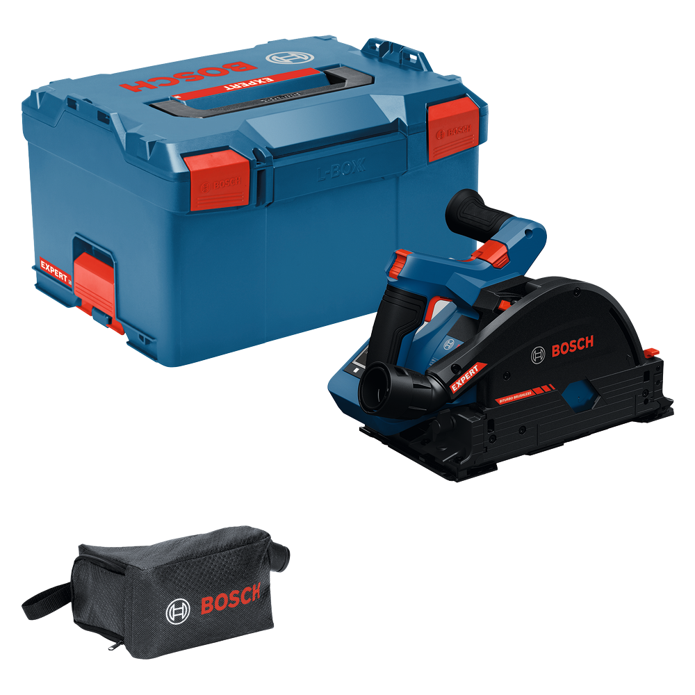 Bosch EXPERT Akku-Tauchsäge EXKT18V-52G (Sägeblatt-Ø: 140 mm, Schnitttiefe Holz: 52 mm, Wandabstand nur 10 mm, ohne Akku in L-BOXX 238)