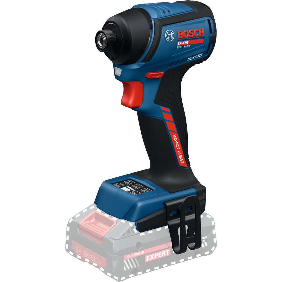 Bosch EXPERT Akku-Schlagschrauber EXDR18V-230 (Drehmoment: 230 Nm, Werkzeugaufnahme: 1/4"-Sechskant, ohne Akku in L-BOXX 162)