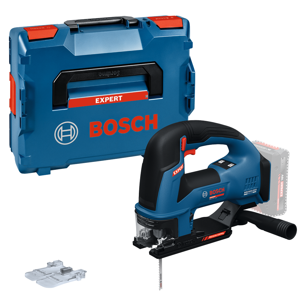 Bosch EXPERT Akku-Stichsäge EXST18V-155B (Schnitttiefe: Holz 155 mm, Stahl 10 mm, Aufnahme: T-Schaft, ohne Akku in L-BOXX 136)