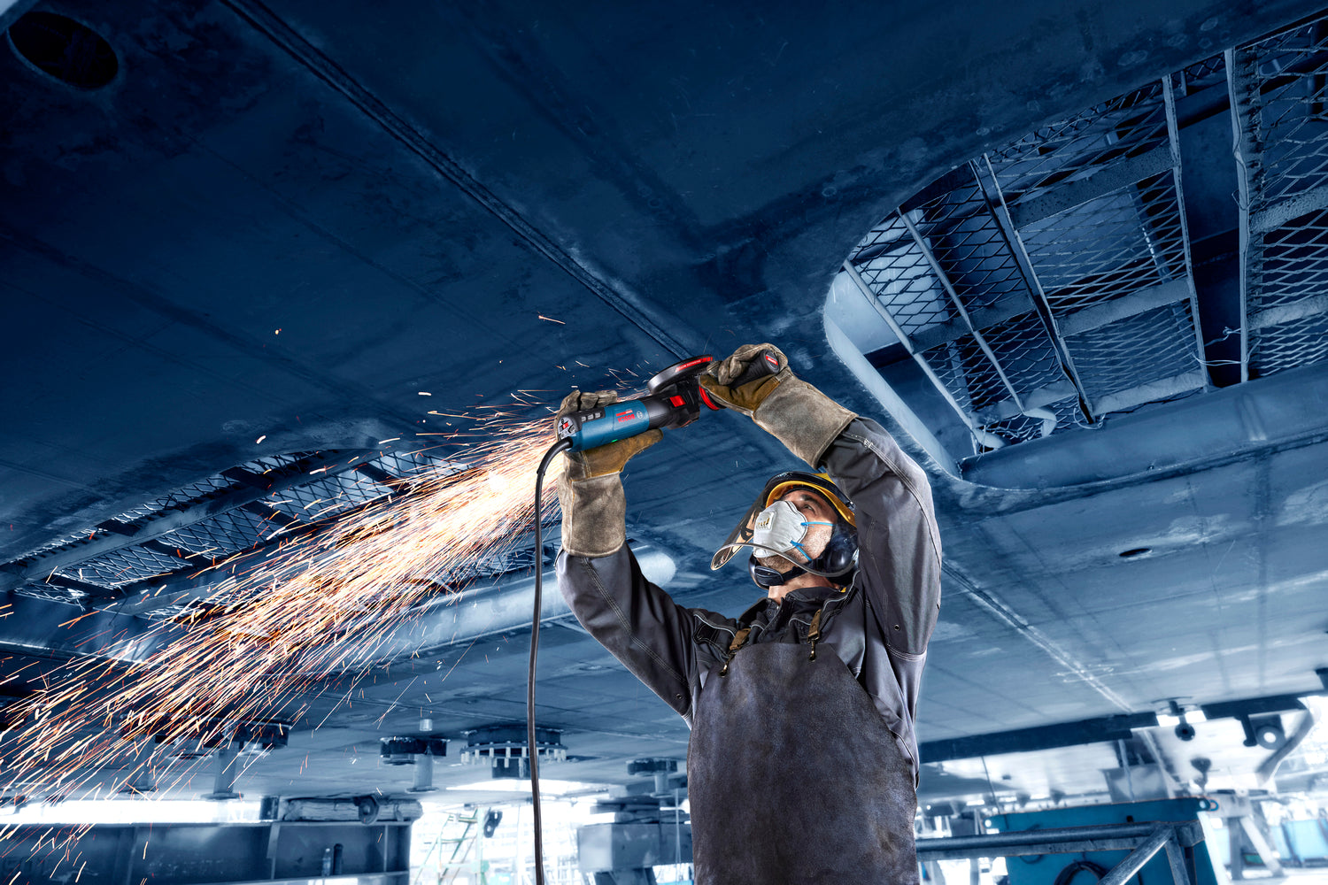 Bosch EXPERT Winkelschleifer EXWS20-125TSB (Scheiben-Ø: 125 mm, 2000 W, Drehzahl: 2400-9700 U/min)
