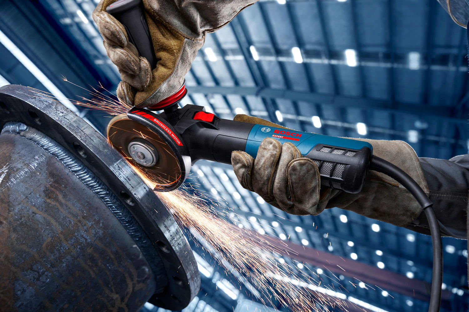 Bosch EXPERT Winkelschleifer EXWS20-125TSB (Scheiben-Ø: 125 mm, 2000 W, Drehzahl: 2400-9700 U/min)