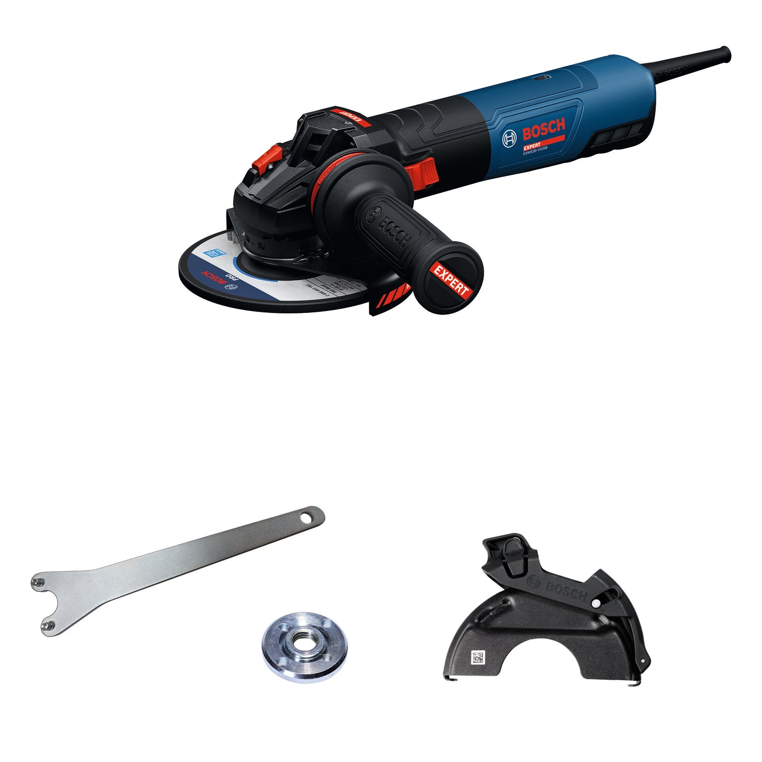 Bosch EXPERT Winkelschleifer EXWS20-150SB (Scheiben-Ø: 150 mm, 2000 W, Drehzahl: 2400-9700 U/min)