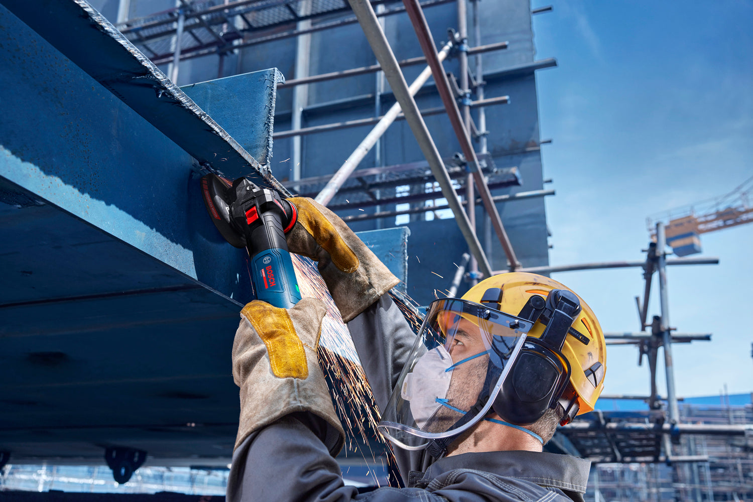 Bosch EXPERT Winkelschleifer EXWS20-150SB (Scheiben-Ø: 150 mm, 2000 W, Drehzahl: 2400-9700 U/min)