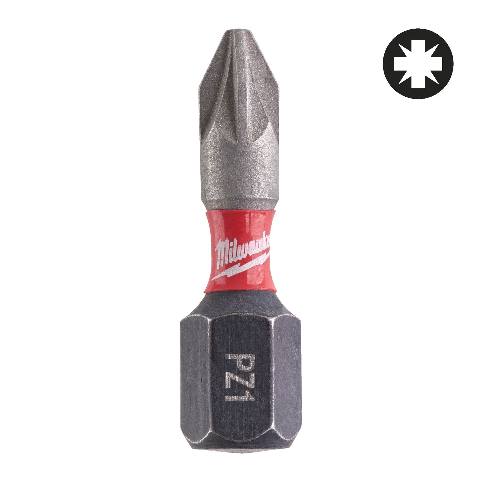 Milwaukee SHOCKWAVE Compact Bit Set 32-tlg. (Schlagfeste 1/4" Bits: PH / PZ / TX / TX BO / HEX, Bithalter)
