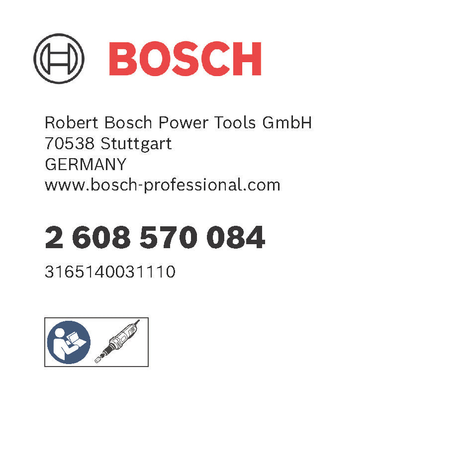 Bosch Spannzange 6 mm mit Spannmutter für GGS 7 / 18V / 27 / 28 / 30 / 1212