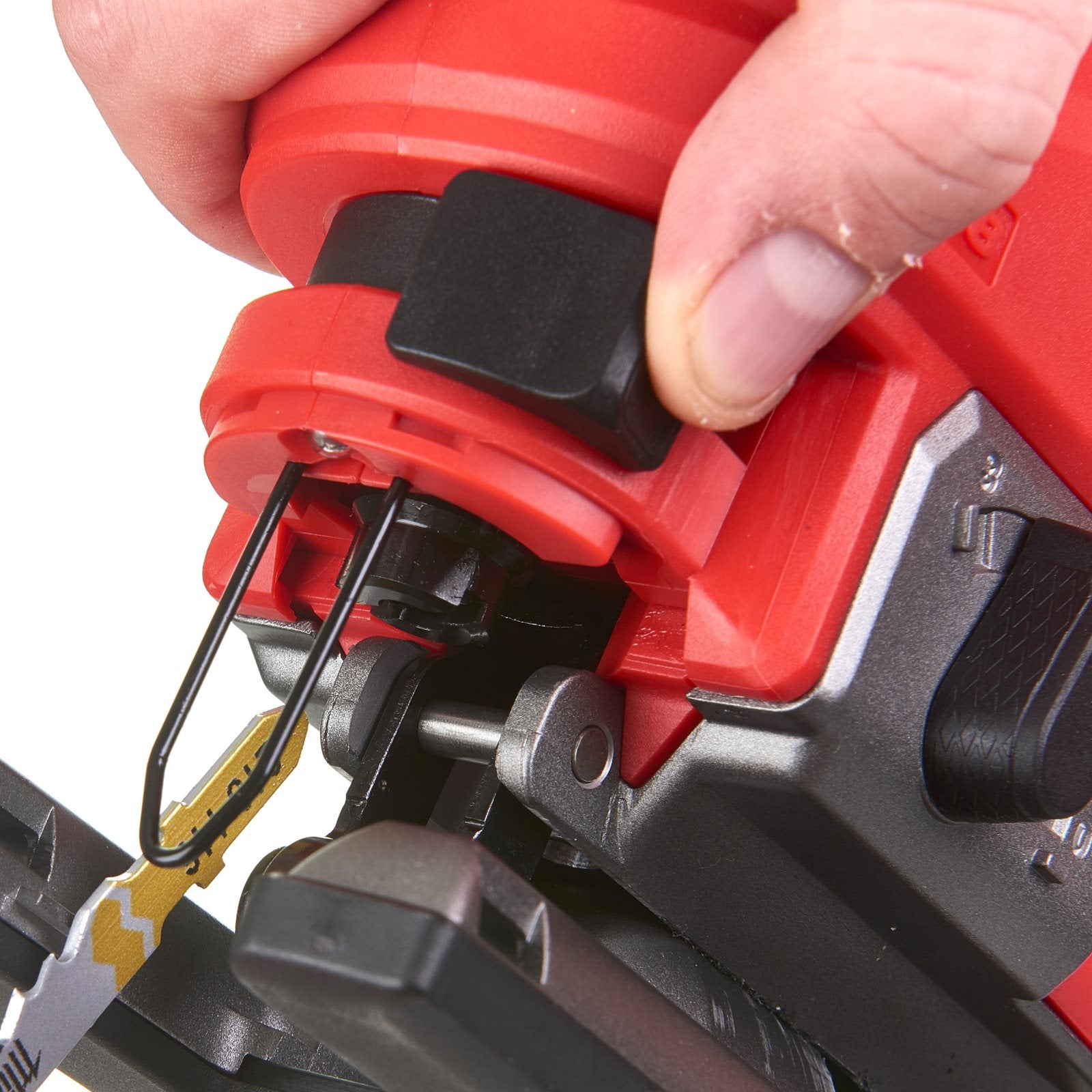 Milwaukee M18 FJS-0X Akku-Bügelgriffstichsäge (FUEL™, bis zu 32 m in 19 mm OSB, 5-stufige Pendelbewegung, ohne Akku in HD-Box)