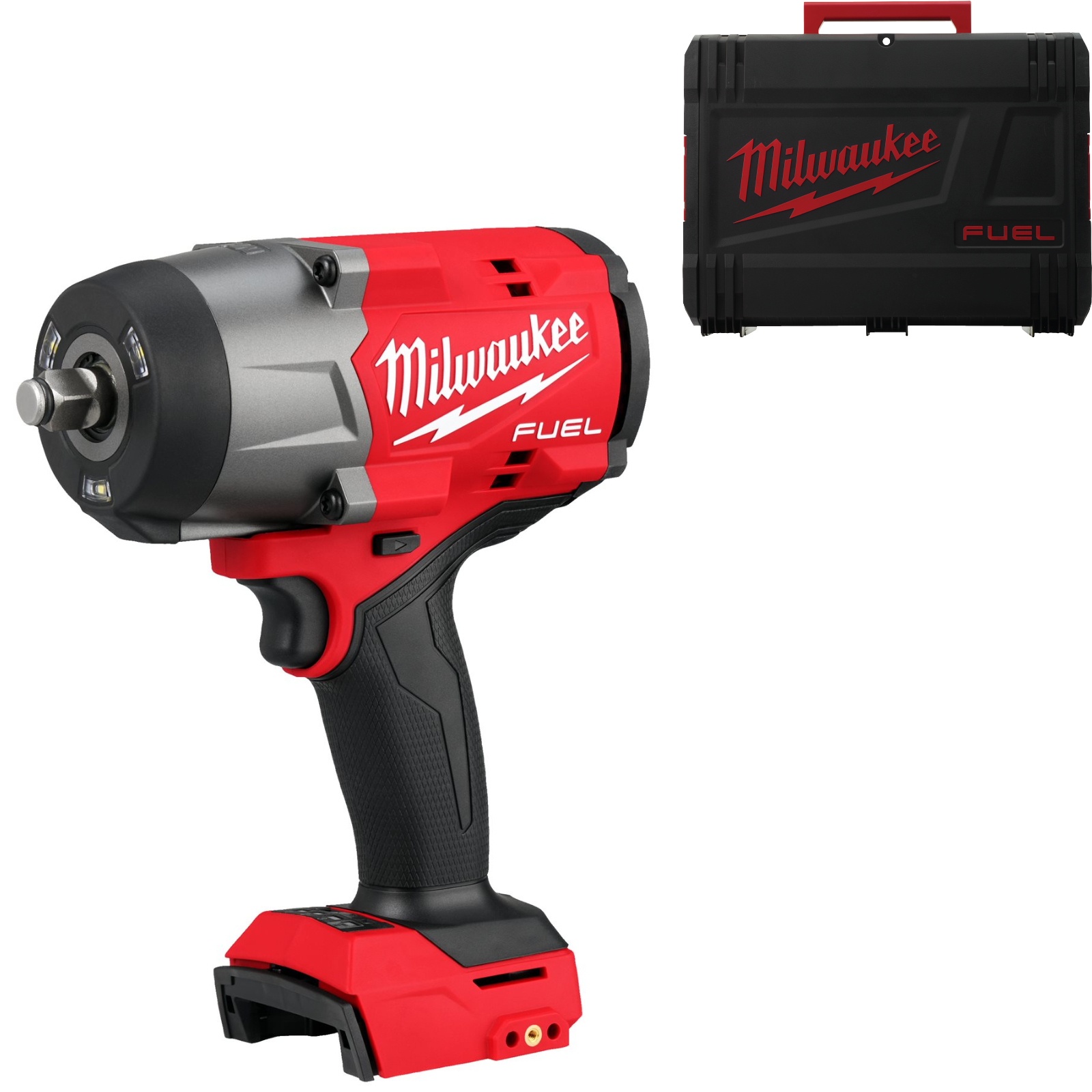 Milwaukee M18 FHIW2F12-0X Akku-Schlagschrauber (Drehmoment: 1491 Nm, Drehmoment: 0 - 2000 U/min, FUEL™, 1/2"-Vierkant, ohne Akku in HD-Box)