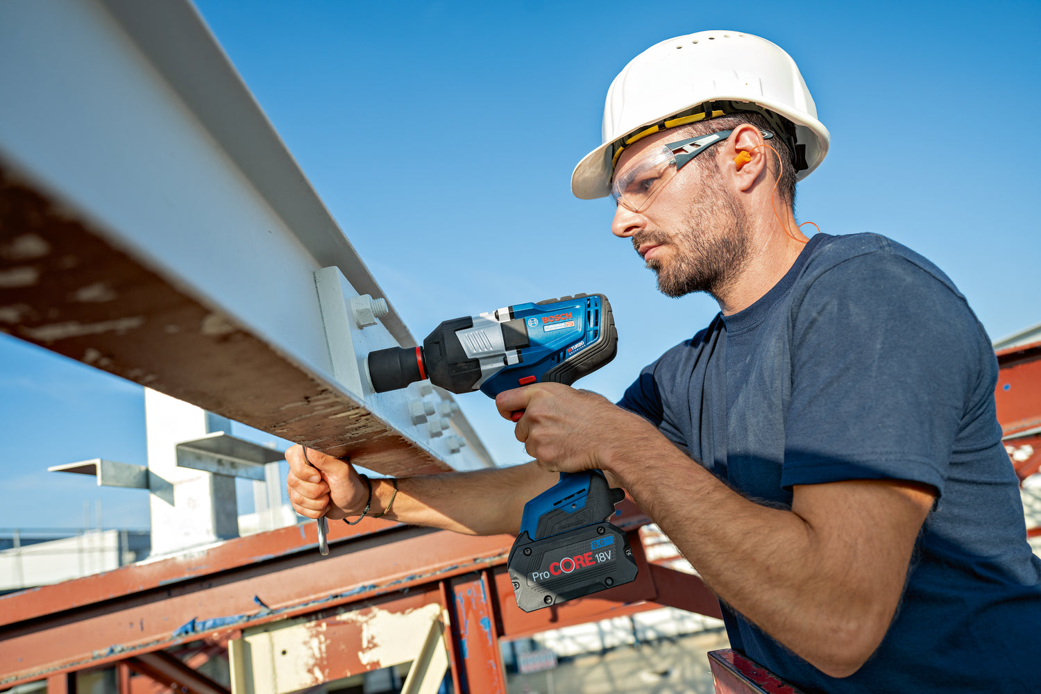 Bosch Akku-Schlagschrauber GDS 18V-1600 HC (Drehmoment: 1600 Nm, Losbrechmoment: 2200 Nm, 3/4"-Vierkant, 3 Stufen, ohne Akku im Karton)