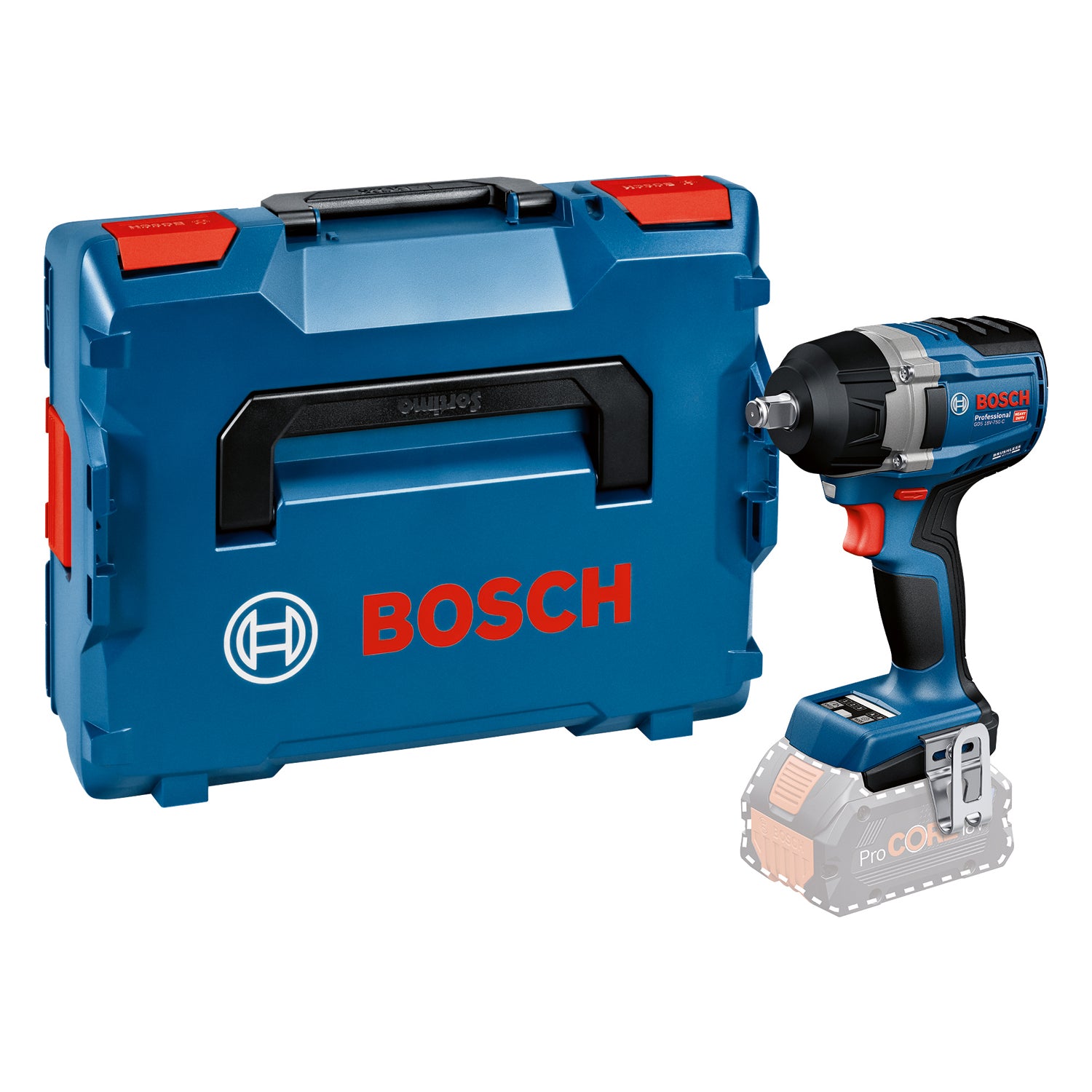 Bosch Akku-Schlagschrauber GDS 18V-750 C (Drehmoment: 750 Nm, Losbrechmoment: 1000 Nm, 1/2"-Vierkant, ohne Akku in L-BOXX 136)