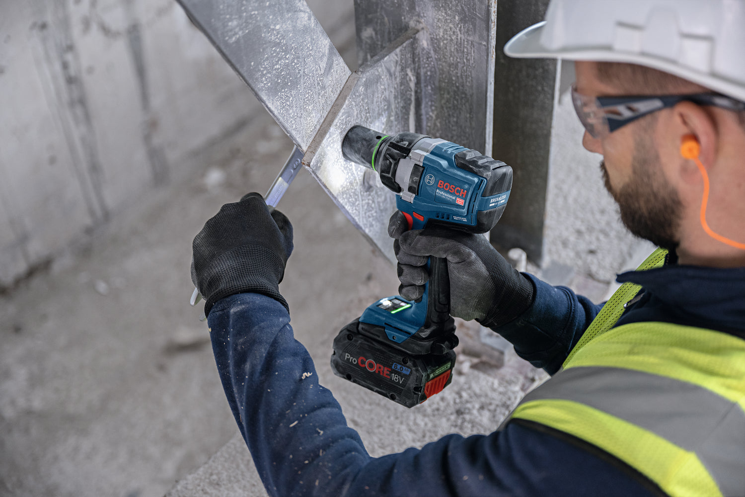 Bosch Akku-Schlagschrauber GDS 18V-750 C (Drehmoment: 750 Nm, Losbrechmoment: 1000 Nm, 1/2"-Vierkant, ohne Akku in L-BOXX 136)