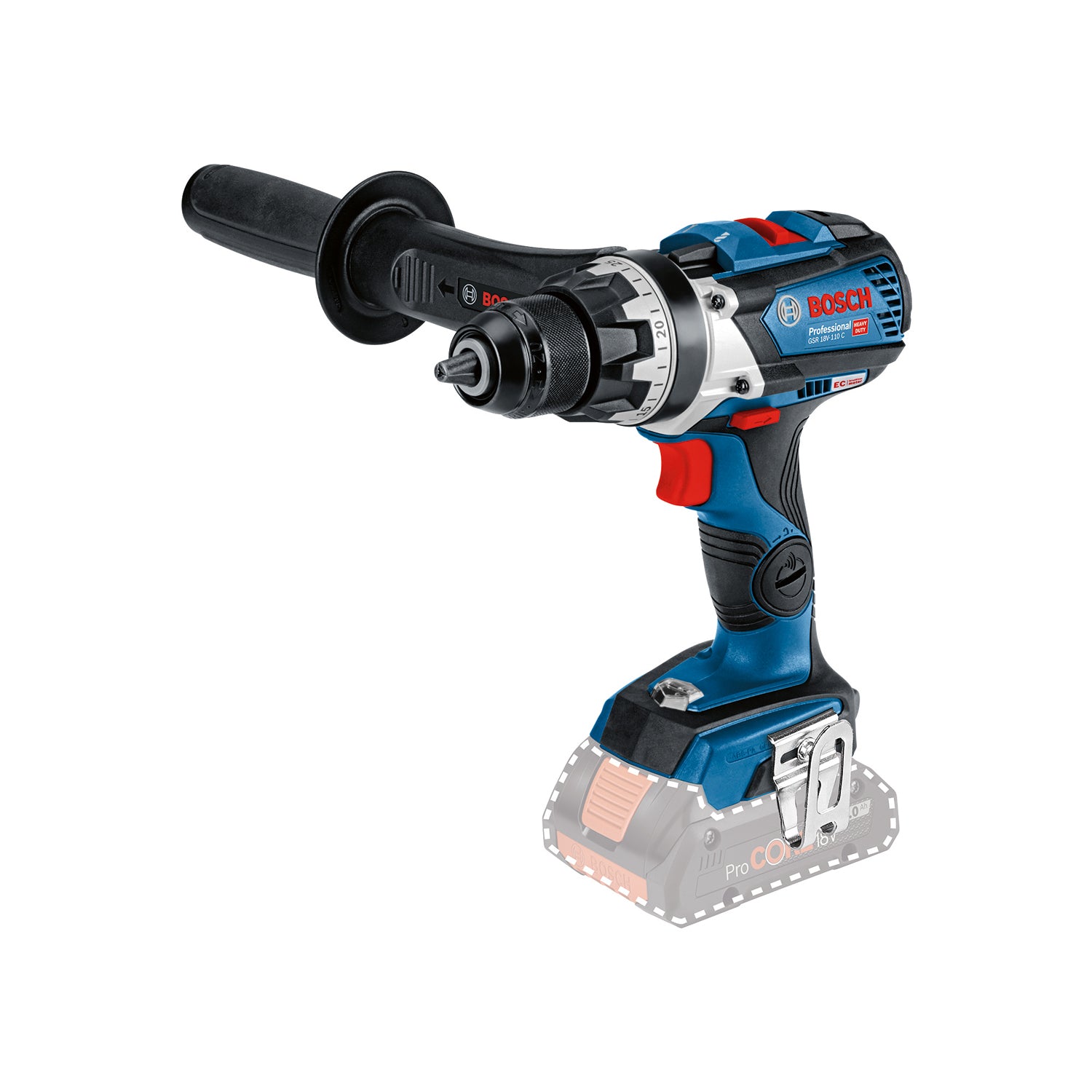 Bosch 18V Akku Profi-Set: GSR 18V-110 C, GDX 18V-210 C, GBH 18V-24 C, GWS 18V-10, 3 x ProCORE18V Akku, 4 x L-BOXX 136