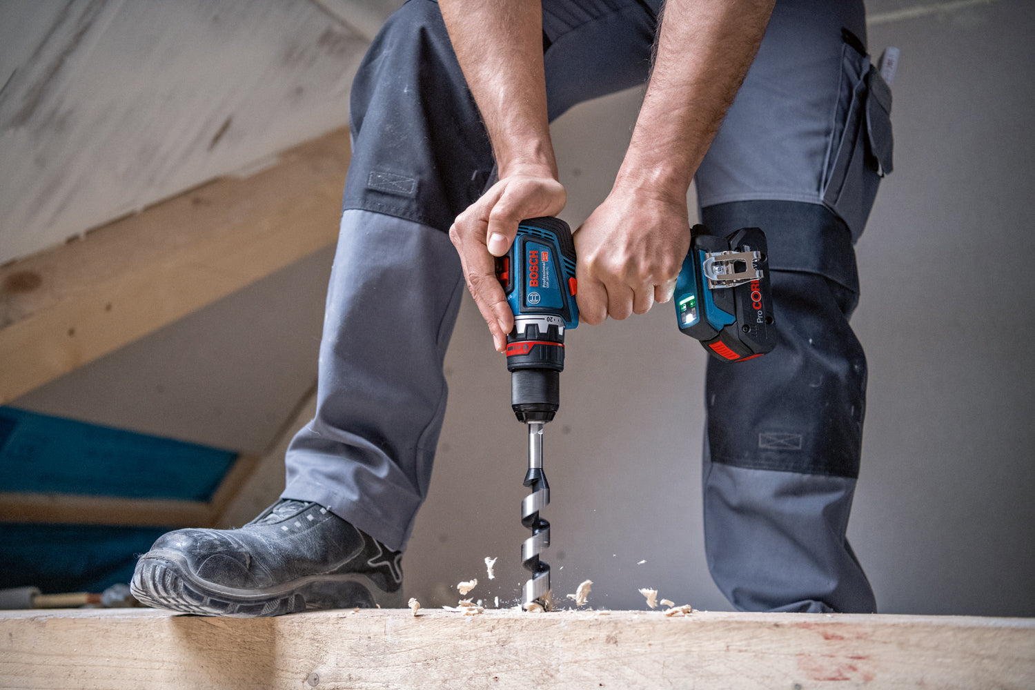 Bosch Akku-Bohrschrauber GSR 18V-90 FC (Drehmoment: 90 Nm, inkl. 3 FlexiClick Aufsätzen, ohne Akku in L-BOXX 136)