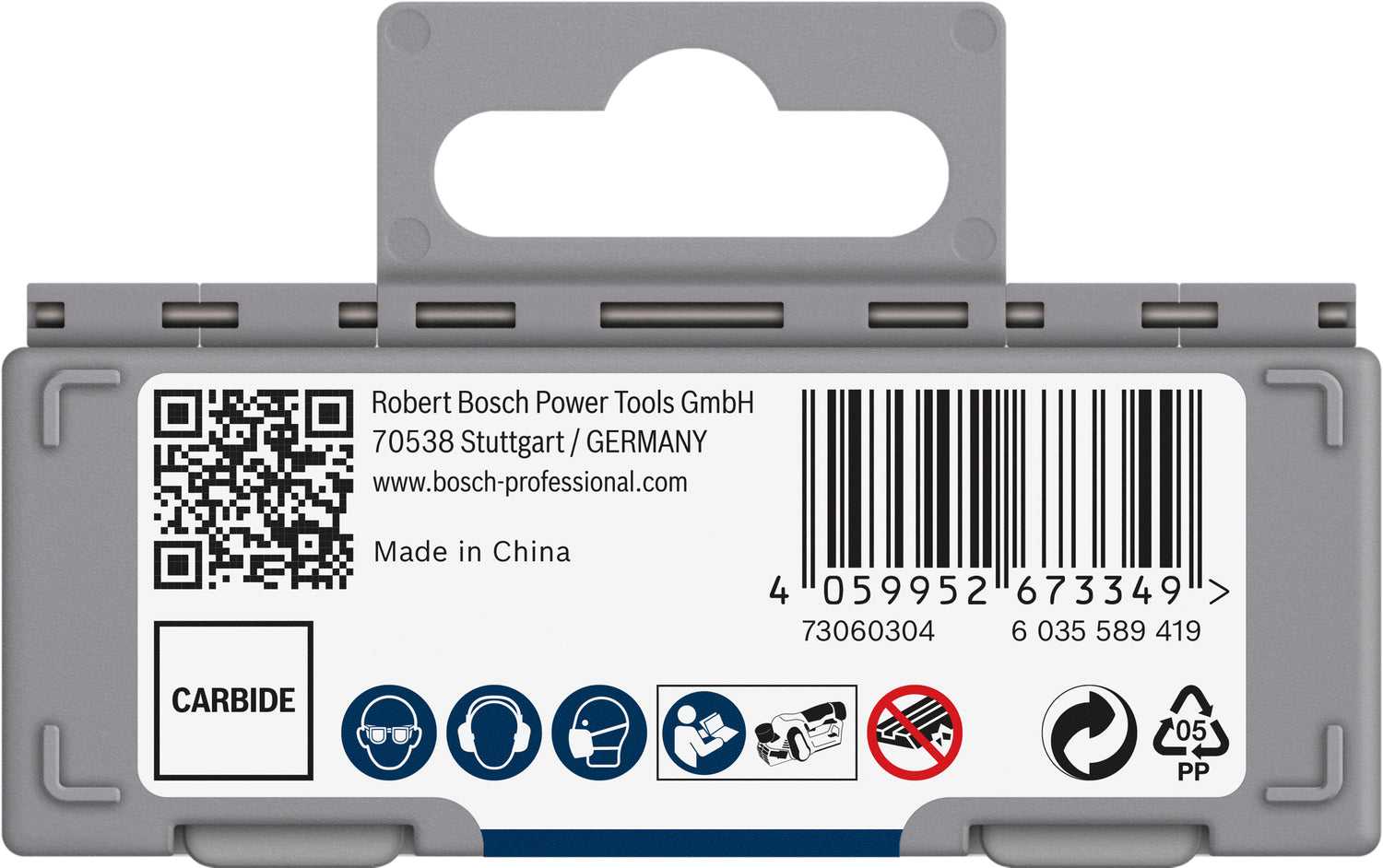 Bosch PRO Hobelmesser 56 mm (10er-Pack, zum Hobeln von Holz, Carbide-Schnittkante, Wendemesser, 56 × 5,5 × 1,1 mm)