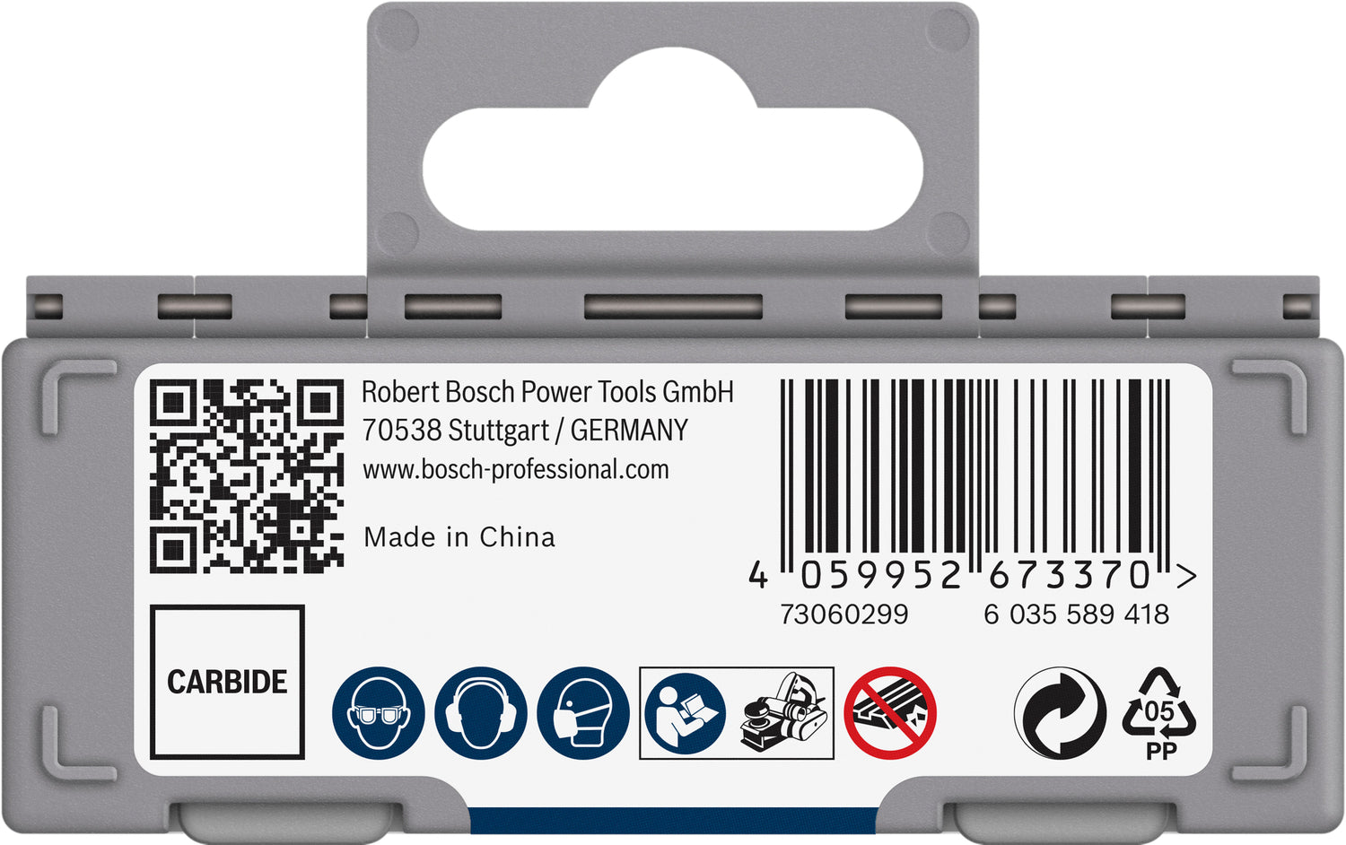 Bosch PRO Hobelmesser 82 mm (10er-Pack, zum Hobeln von Holz, Carbide-Schnittkante, Wendemesser, 82 × 5,5 × 1,1 mm)